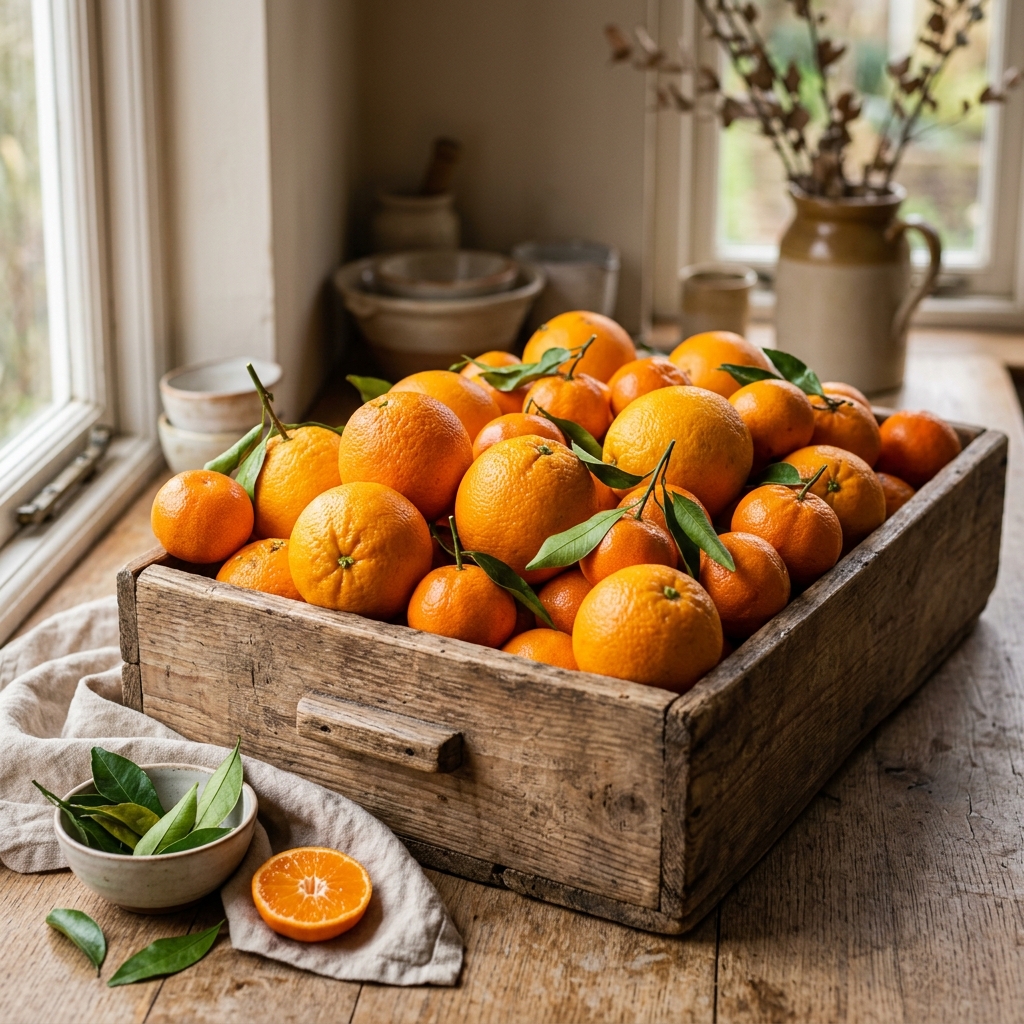 Seasonal citrus fruit